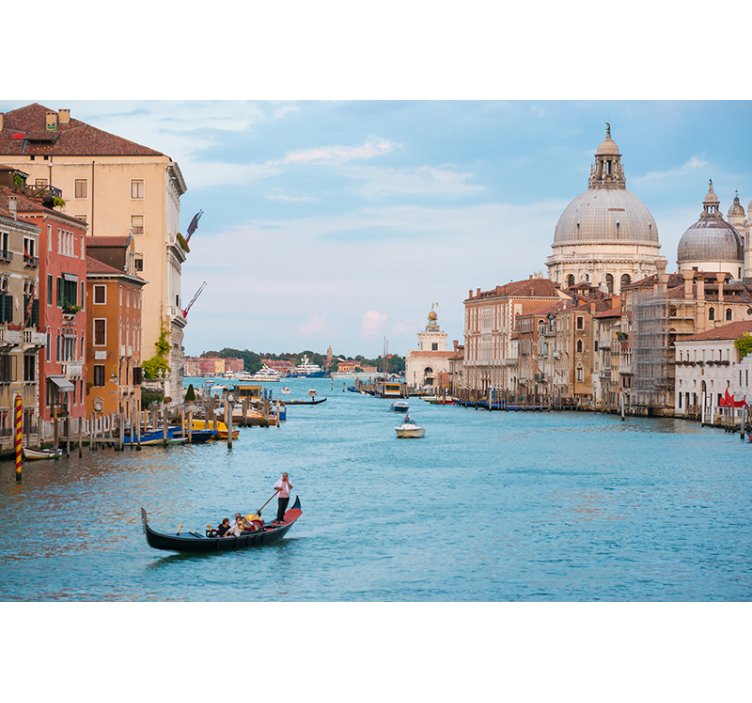 Fotomurale città scena gondola venezia - TenStickers