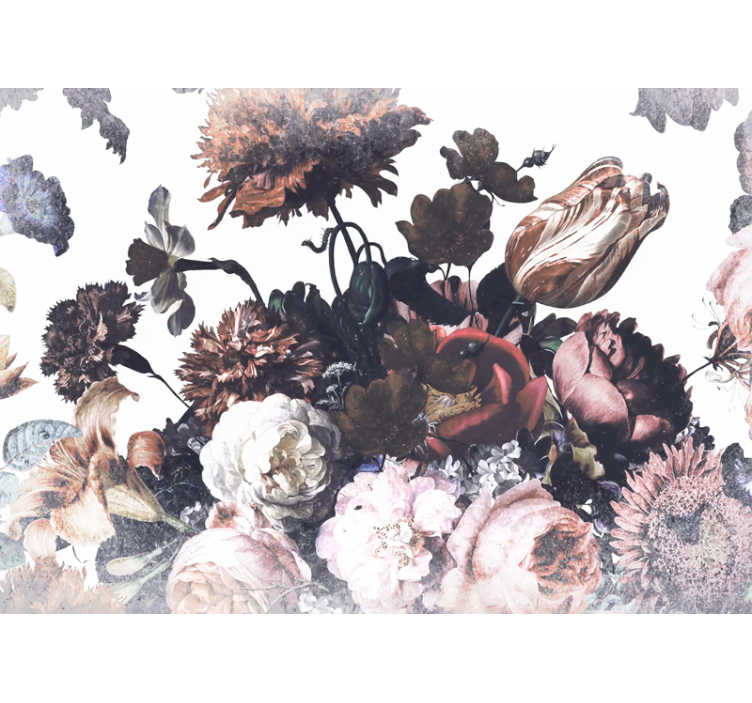 Fotomurale fiori design di composizione floreale - TenStickers