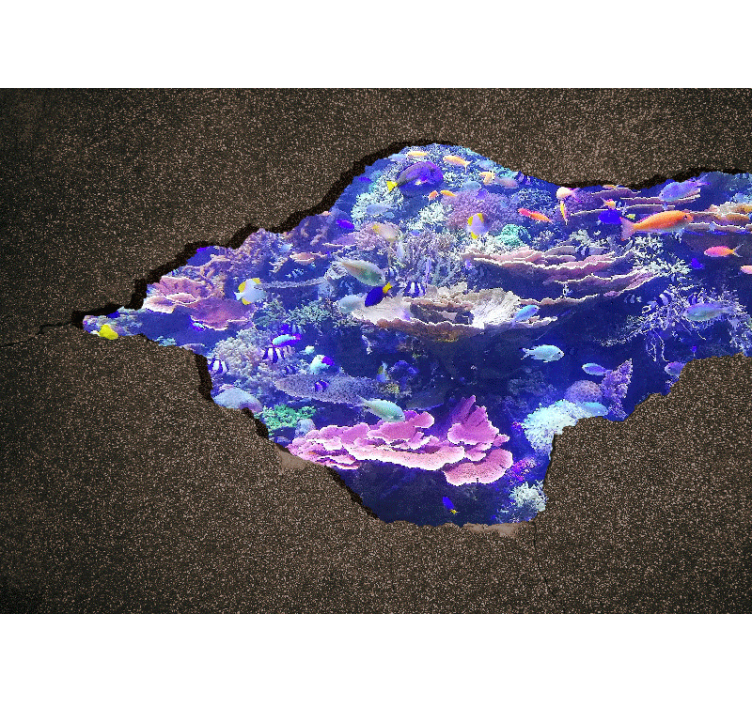 Fotomurali natura sotto le onde paesaggio corallo - TenStickers