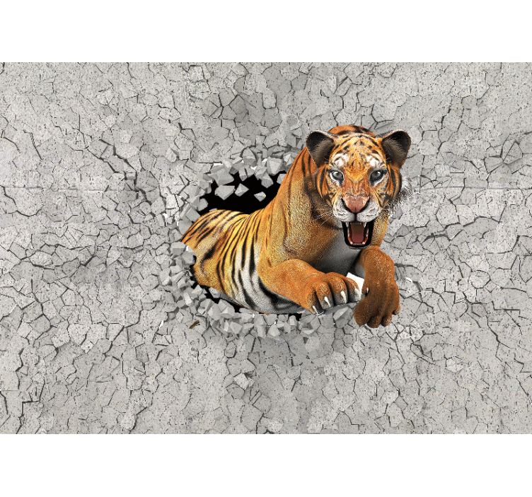 Fotomurale animali tigre che sfonda - TenStickers