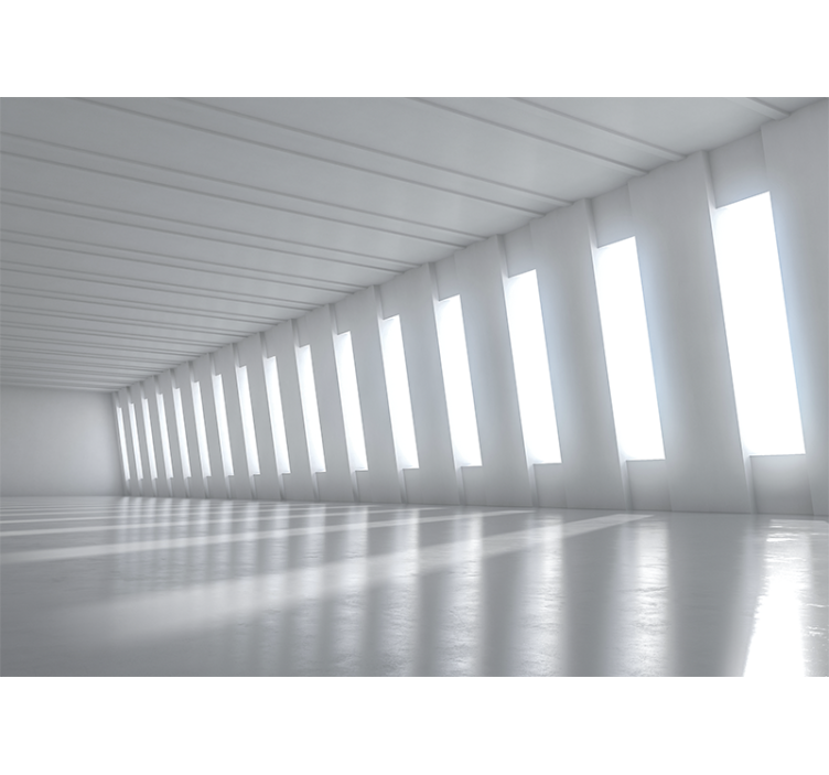 Carta da parati 3d spazio minimalista luminoso - TenStickers