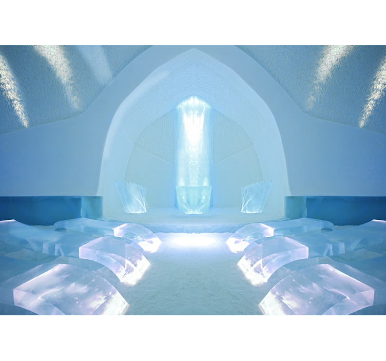 Fotomurali natura santuario di cristallo di ghiaccio - TenStickers