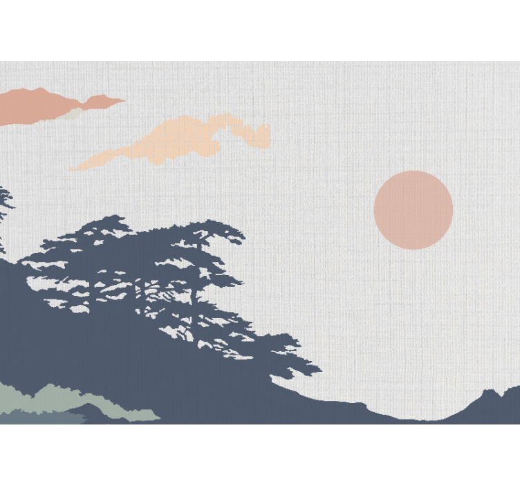 Fotomurali natura vista di un paesaggio sereno - TenStickers