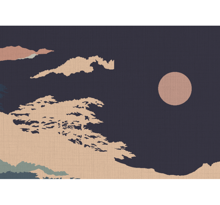 Fotomurali natura paesaggio notturno tranquillo - TenStickers