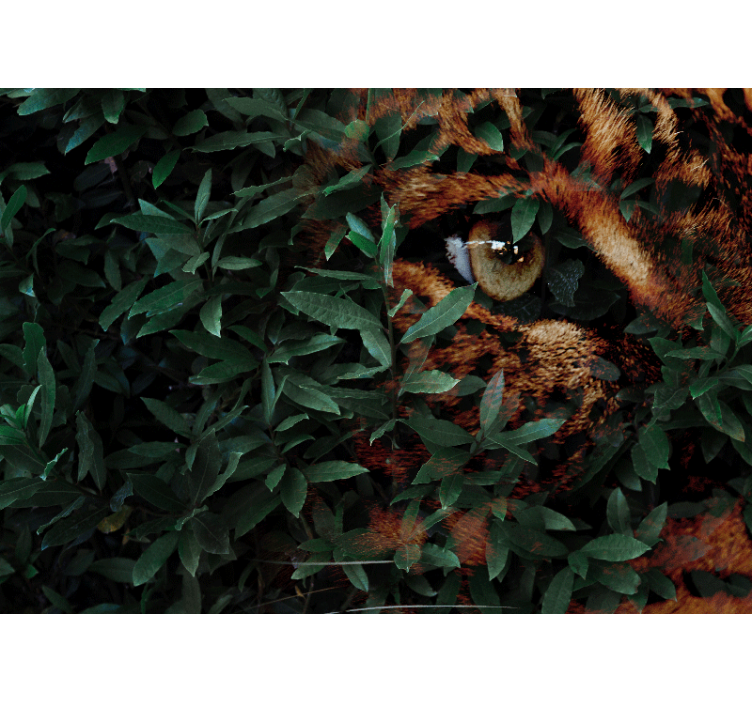 Fotomurale animali leopardo tra il fogliame - TenStickers