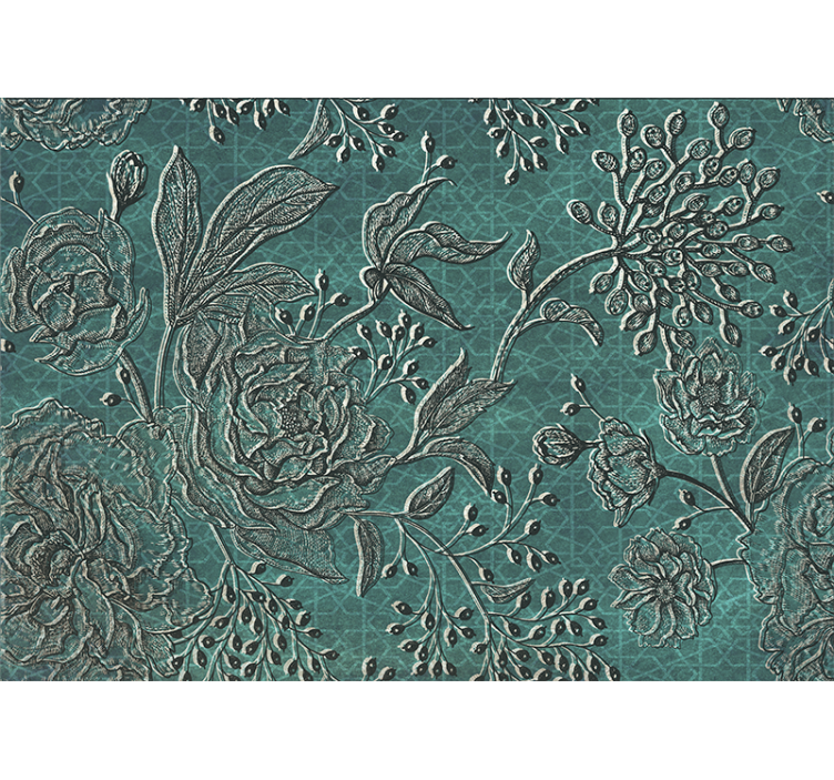 Fotomurale fiori design floreale intricato - TenStickers