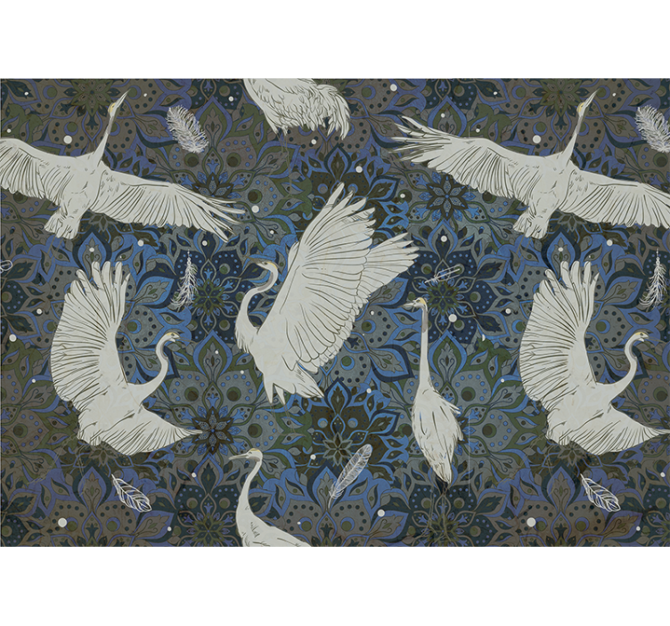 Fotomurale animali motivo elegante della gru - TenStickers