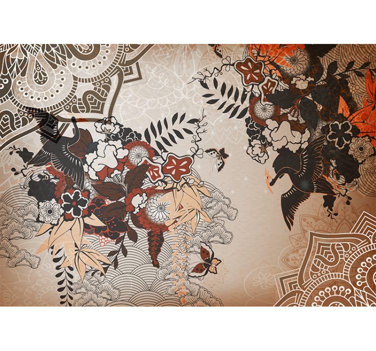 Fotomurali mandala motivi floreali mandala - TenStickers