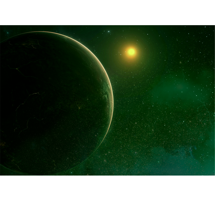 Fotomurale spaziale scena celeste planetaria - TenStickers