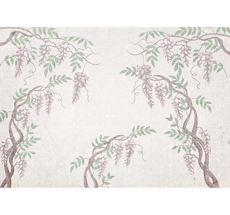 Fotomurale fiori delicati tralci floreali - TenStickers