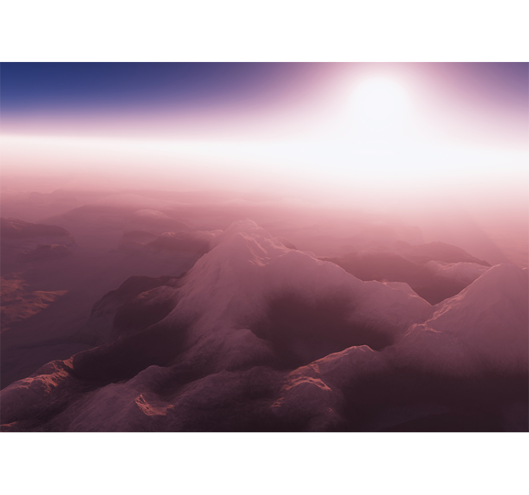 Fotomurale montagna picco di montagna serene - TenStickers