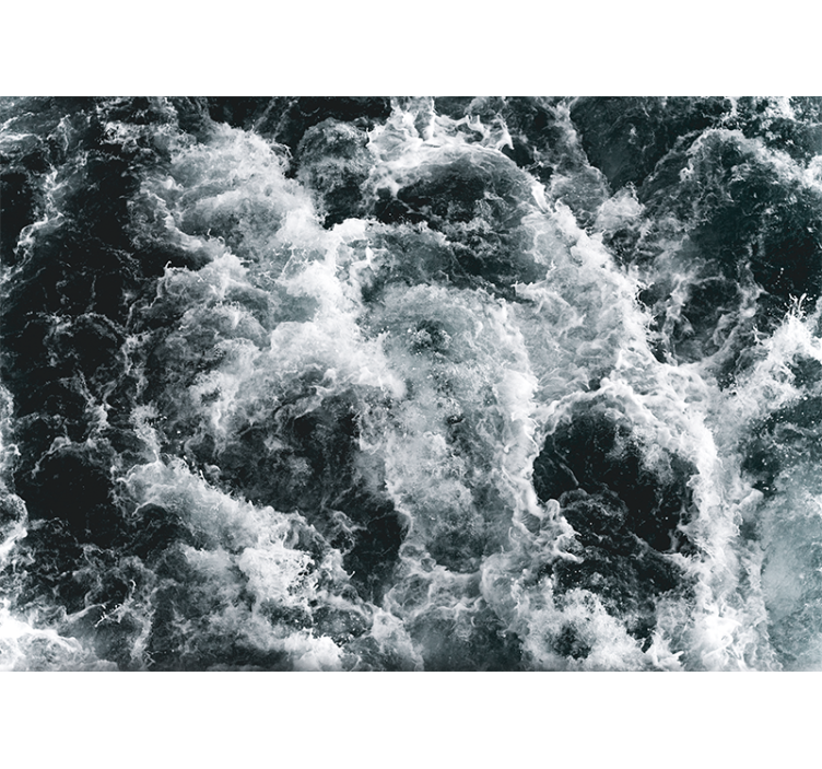 Fotomurale mare onde oceaniche in tempesta - TenStickers