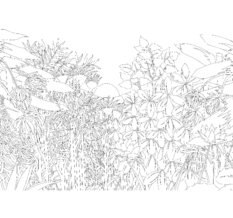 Fotomurale fiori motivo naturale floreale - TenStickers