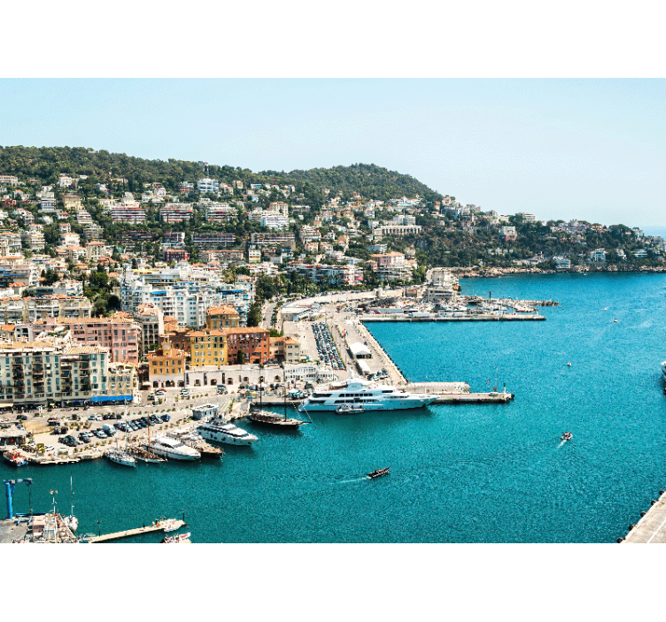 Fotomurale città vista costiera - TenStickers