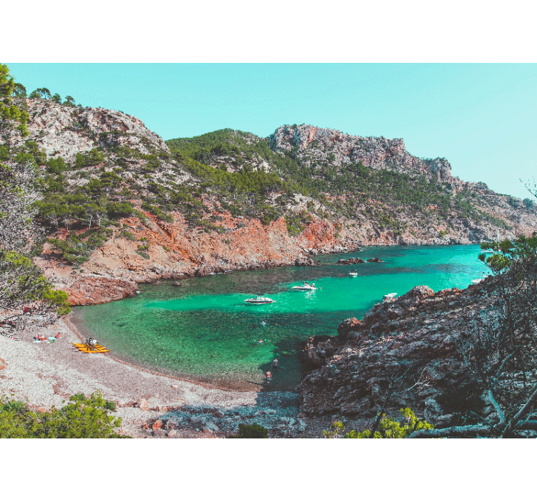 Fotomurale paesaggi vista sul mare di cove - TenStickers