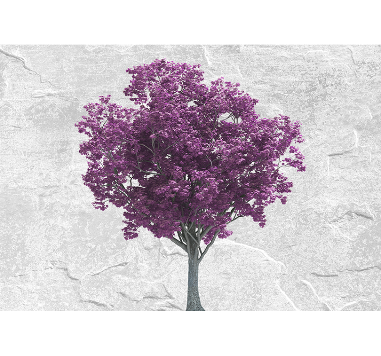 Fotomurale fiori fiori di albero viola - TenStickers