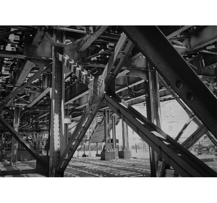 Fotomurale città design strutturale urbano - TenStickers