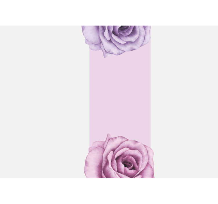 Fotomurale fiori design rosa viola - TenStickers