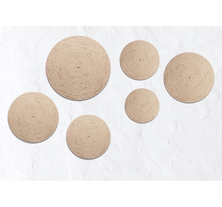 Fotomurali textures motivi circolari naturali - TenStickers