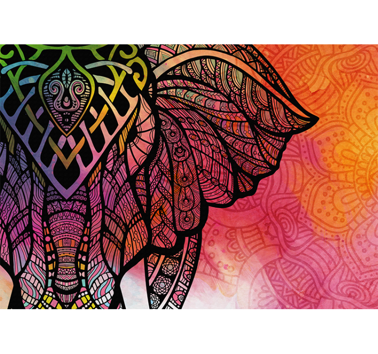 Fotomurali mandala design etnico sfumato - TenStickers