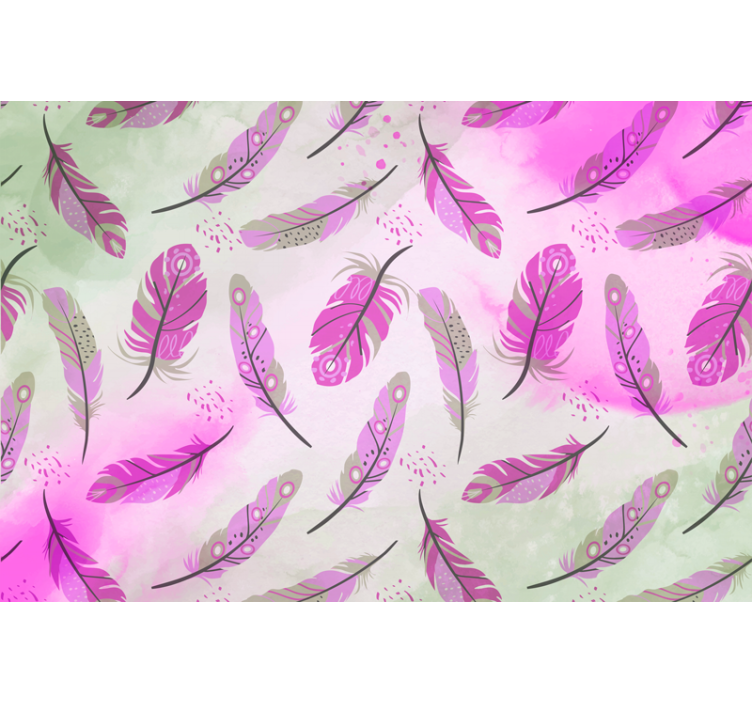 Fotomurale con piume viola - TenStickers