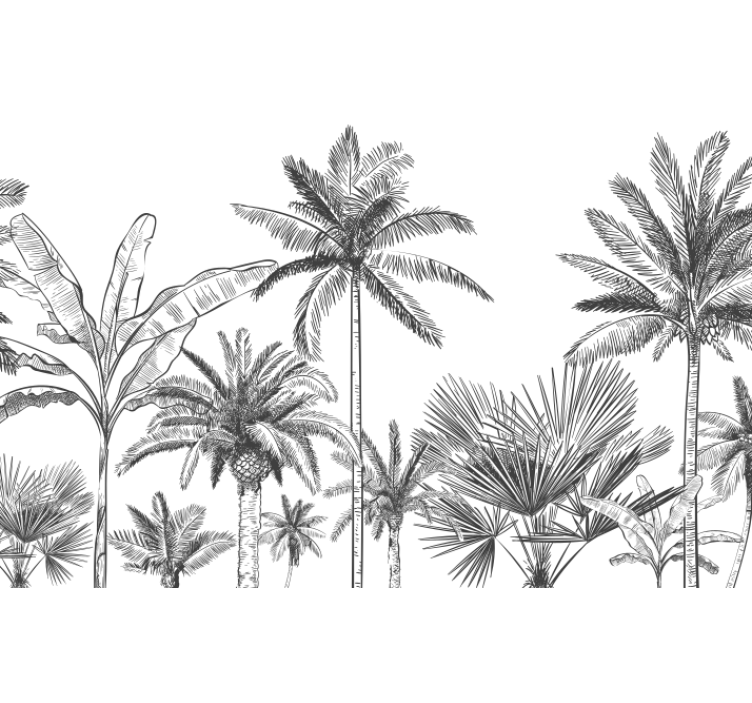 Fotomurale paesaggio murale de la jungle - TenStickers