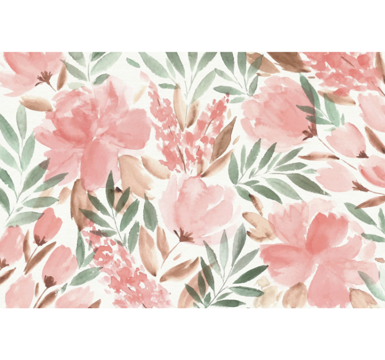 Fotomurale paesaggio papier peint panoramique floreale - TenStickers