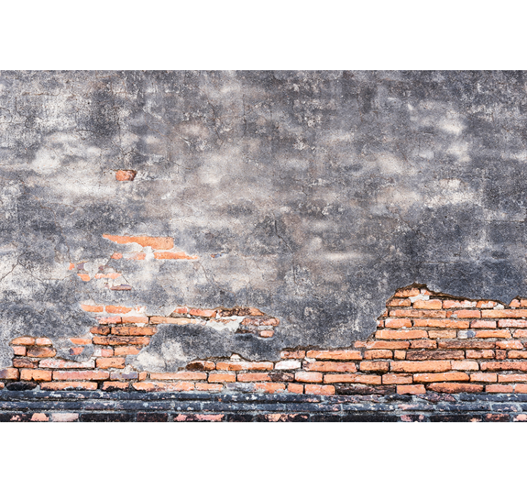 Fotomurale con effetto mattoni rustici - TenStickers