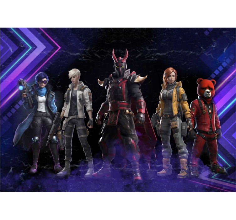 Murales ragazzi personaggi futuristici - TenStickers