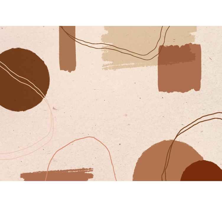 Fotomurale terracotta disegno astratto - TenStickers