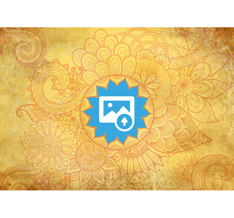 Fotomurale mandala yoga giallo - TenStickers