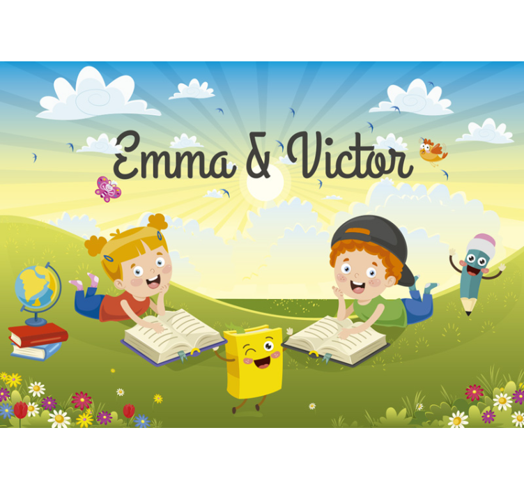 Fotomurale cameretta bambini con libri - TenStickers