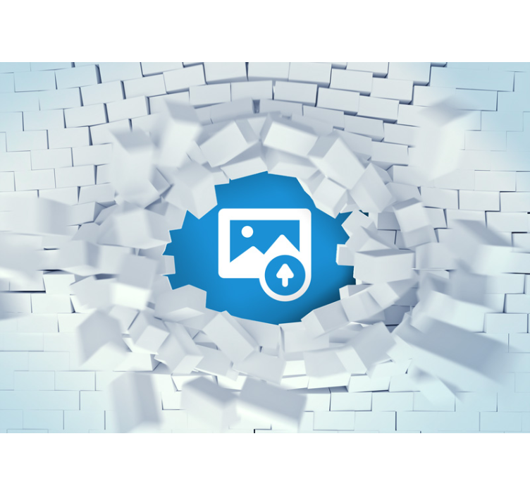 Carta da parati 3D con effetto mattoni rotti - TenStickers