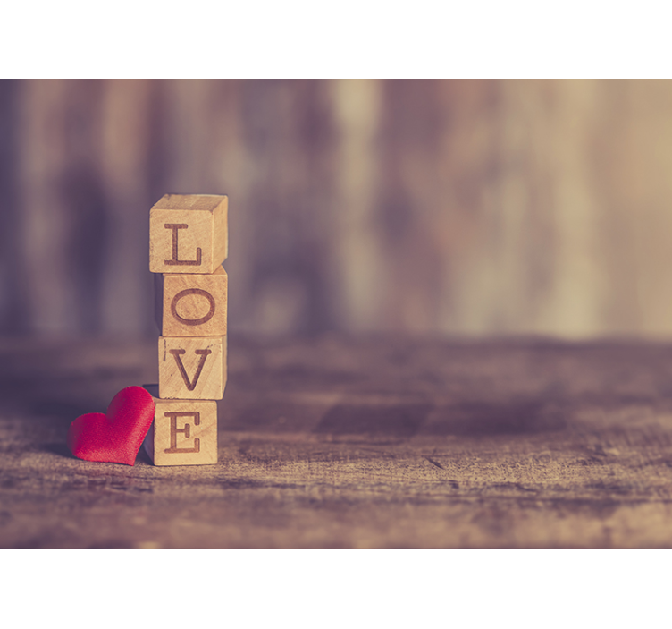 Fotomurale con scritta "love" - TenStickers