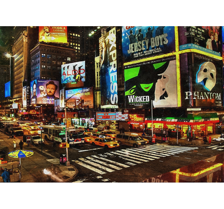 Fotomurale New York brillantezza del times square - TenStickers