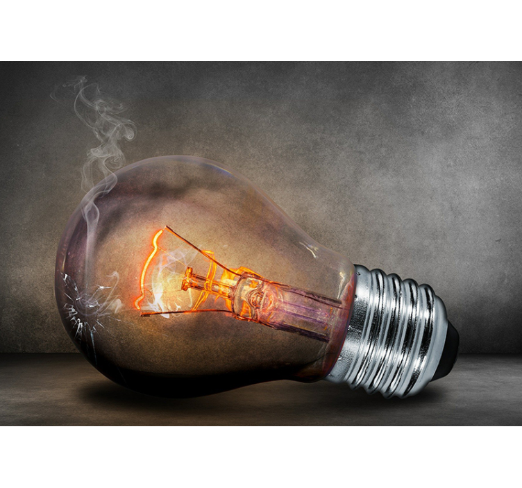 Fotomurale 3d illuminazione infranta - TenStickers