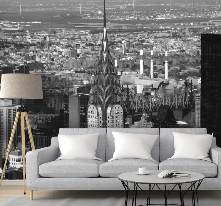 Fotomurale New York orizzonte dell'edificio chrysler - TenStickers