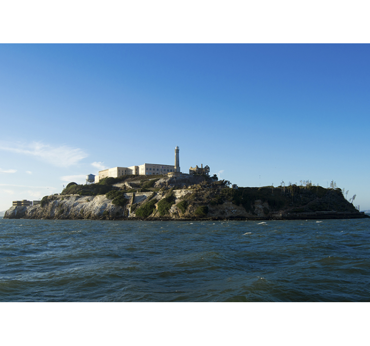 Fotomurale città vista dell'isola di alcatraz - TenStickers