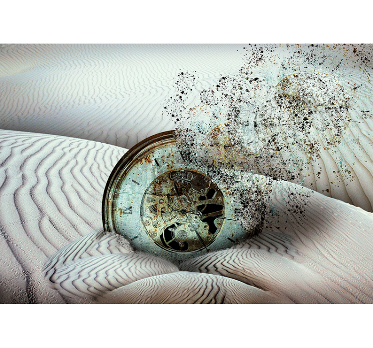 Fotomurale astratto frammentazione delle dune temporali - TenStickers