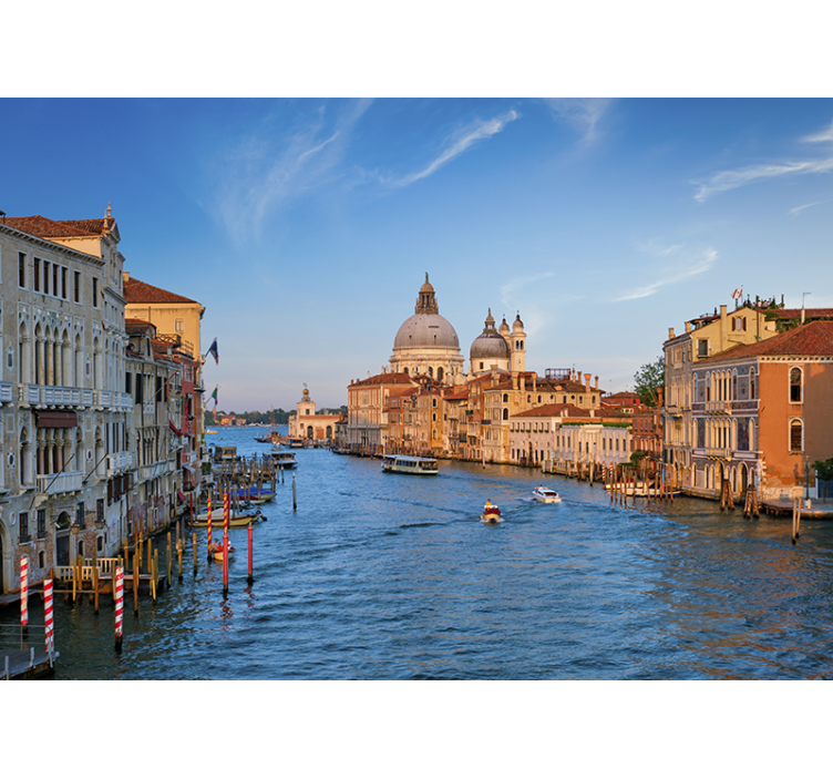 Fotomurale città riflesso del canale veneziano - TenStickers