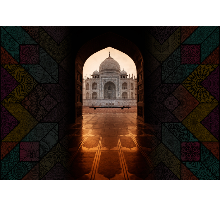 Fotomurale città vista taj mahal - TenStickers