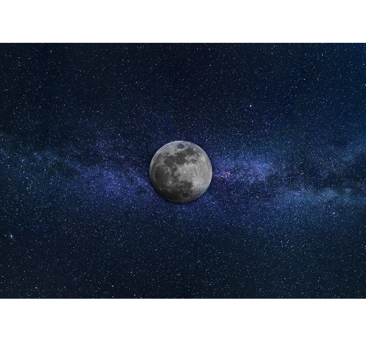 Fotomurale spaziale paesaggio lunare celestiale - TenStickers