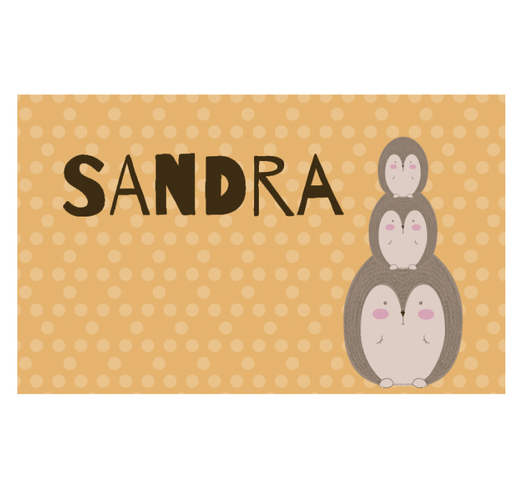 Fotomurale cameretta simpatici ricci impilati - TenStickers