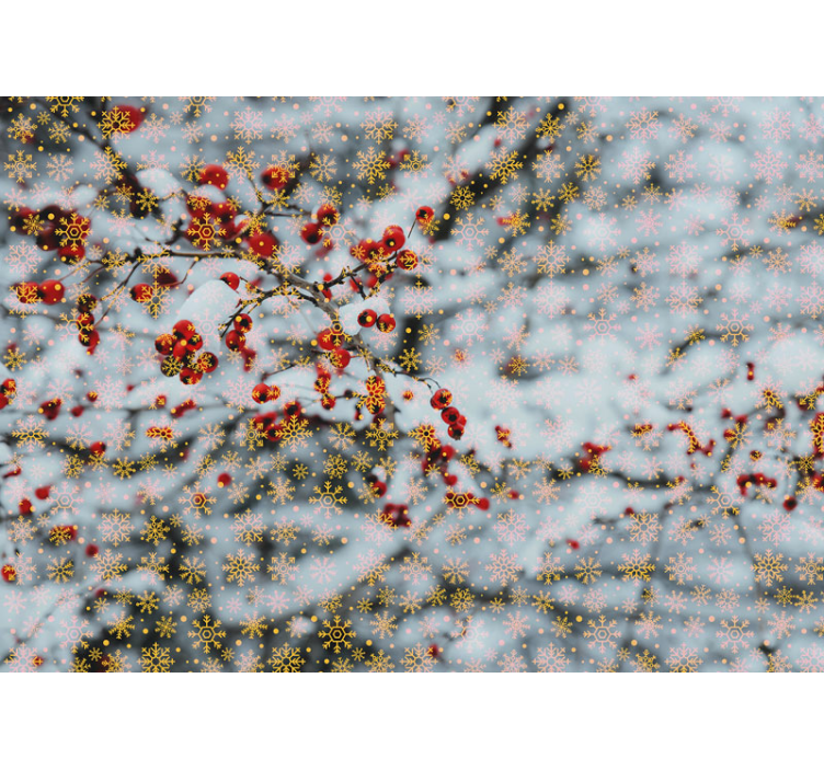 Fotomurale di natale momenti invernali festivi - TenStickers