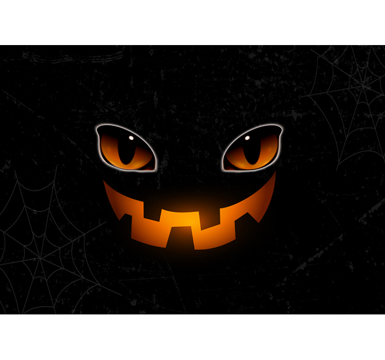 Fotomurale di Halloween occhi di zucca spettrali - TenStickers