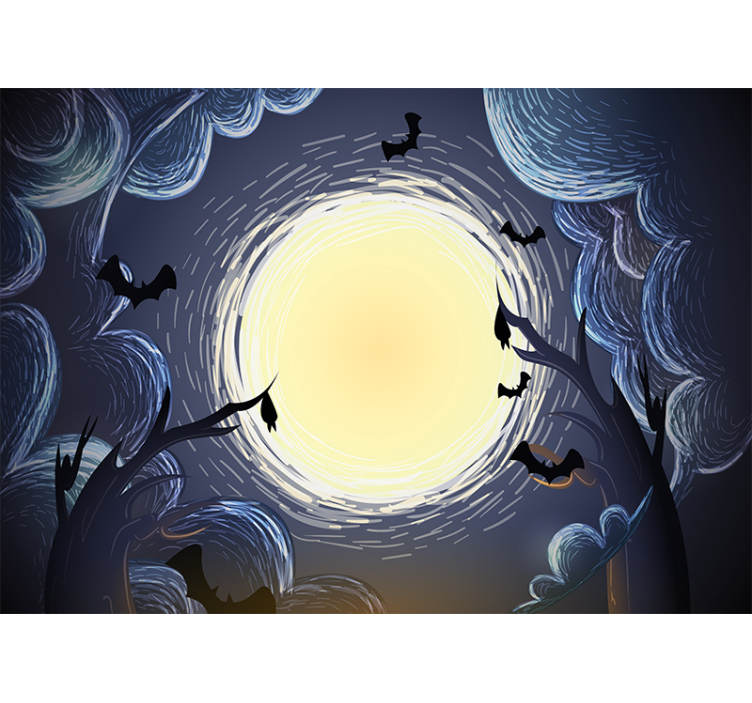 Fotomurale Eleganti pipistrelli di halloween - TenStickers