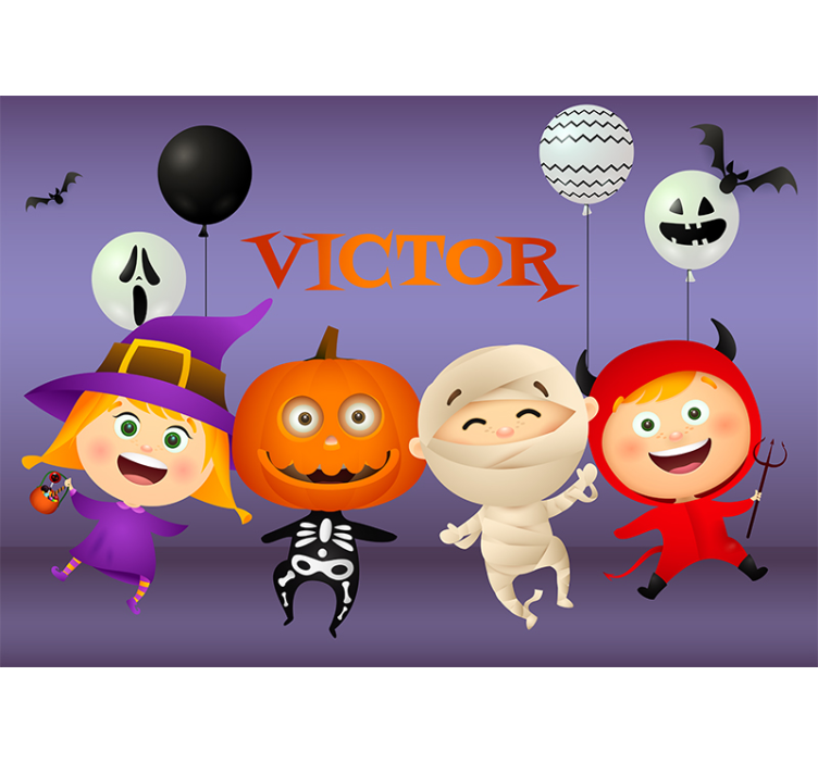 Fotomurale di halloween amici divertenti - TenStickers