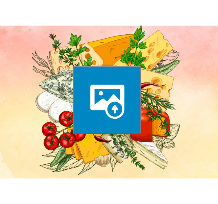 Fotomurale per cucina formaggio e mix di olive - TenStickers