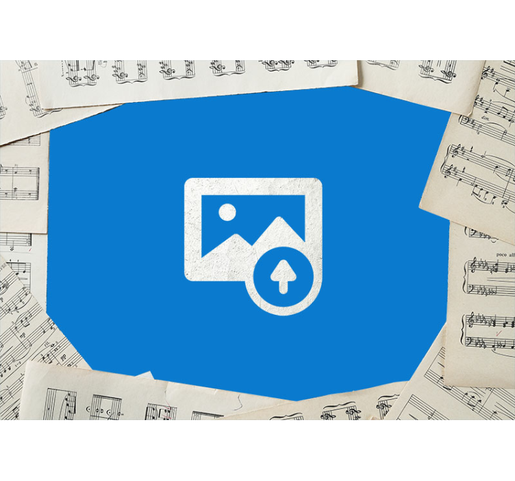 Fotomurale cameretta ragazzi chitarra e spartiti - TenStickers