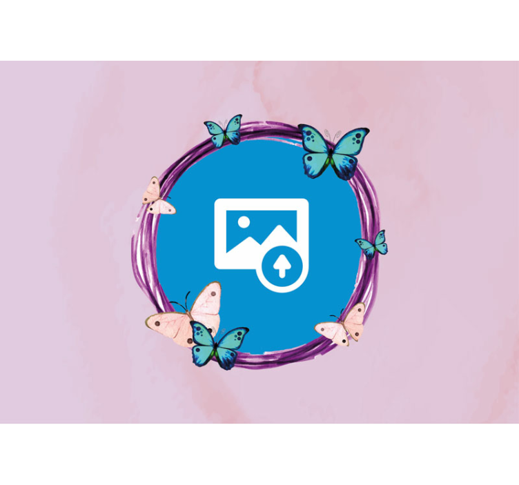 Fotomurale fiori girasole con farfalle - TenStickers